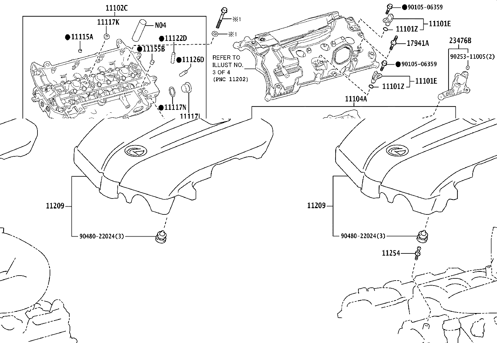 11254-70030 BRACKET, V-BANK COVER, NO.1 product image