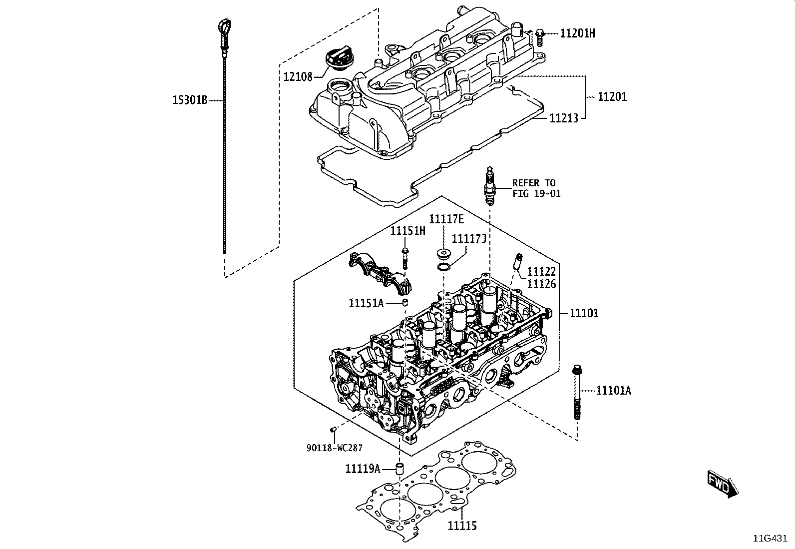 11201-WC003 COVER SUB-ASSY, CYLINDER HEAD product image