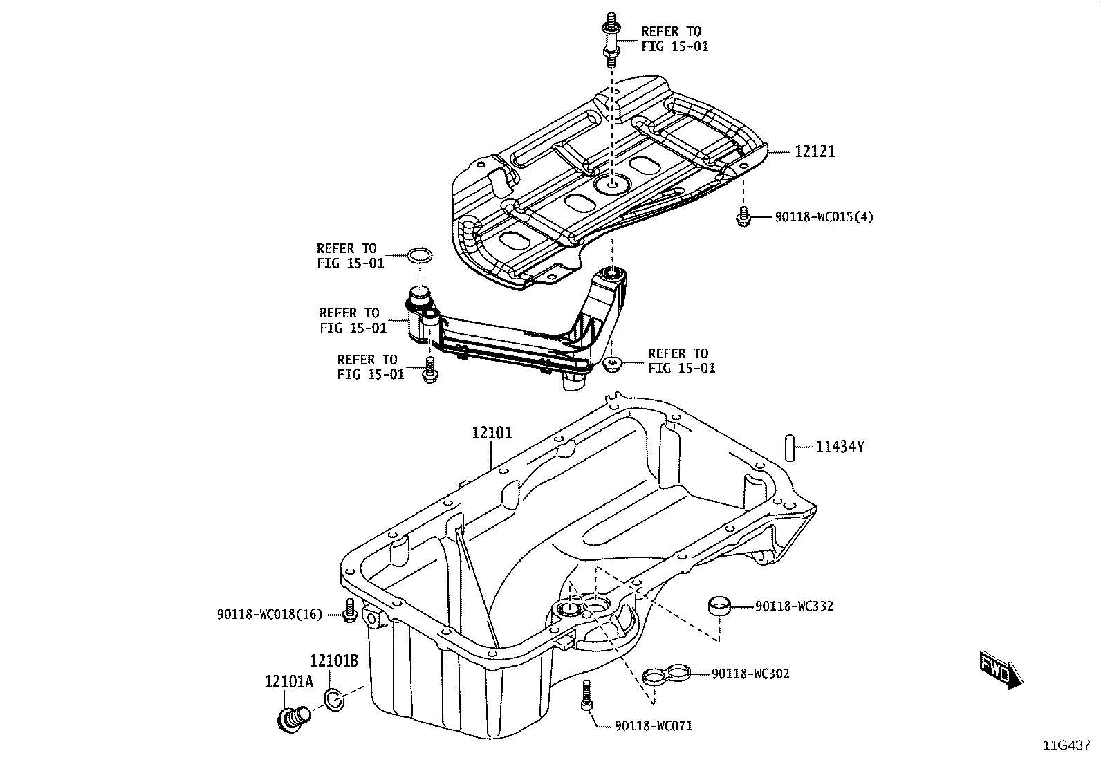11410-WC005 BLOCK SUB-ASSY, CYLINDER product image