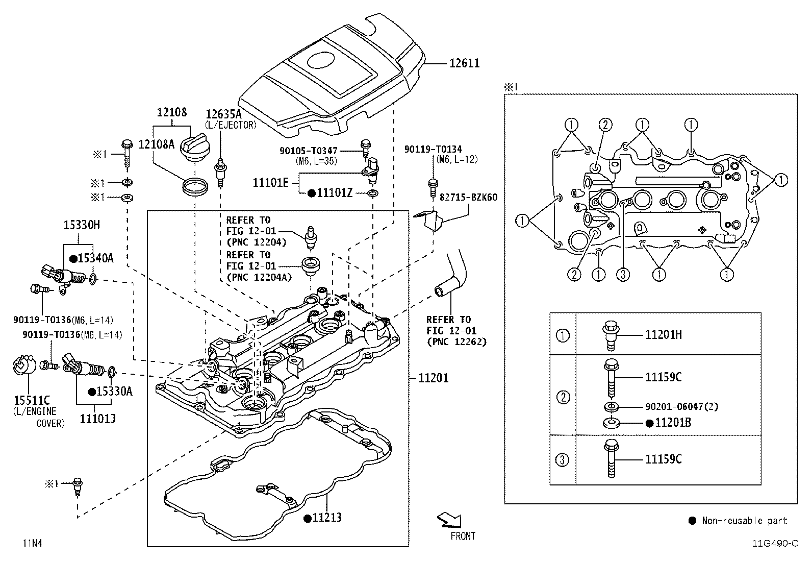 11201-BZ160 COVER SUB-ASSY, CYLINDER HEAD product image