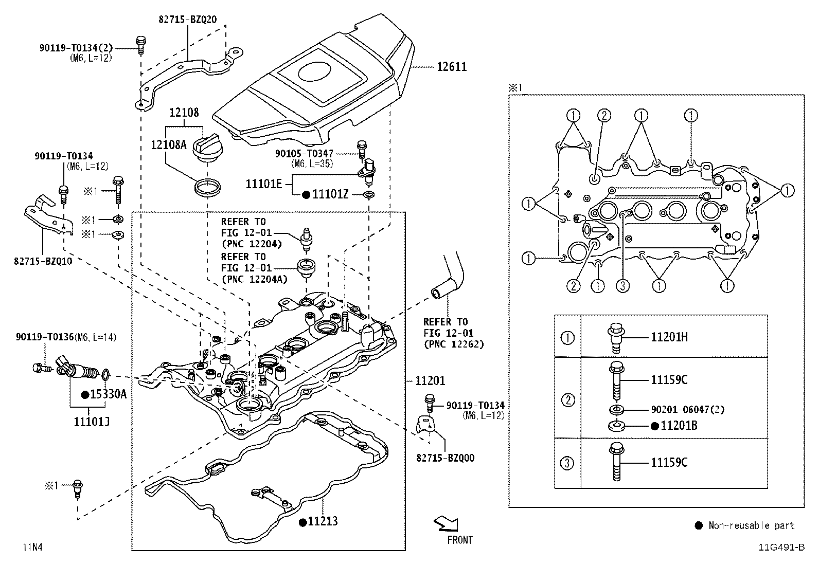 11201-BZ160 COVER SUB-ASSY, CYLINDER HEAD product image