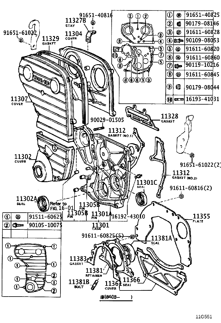 11311-54040 CASE SUB-ASSY, TIMING GEAR product image