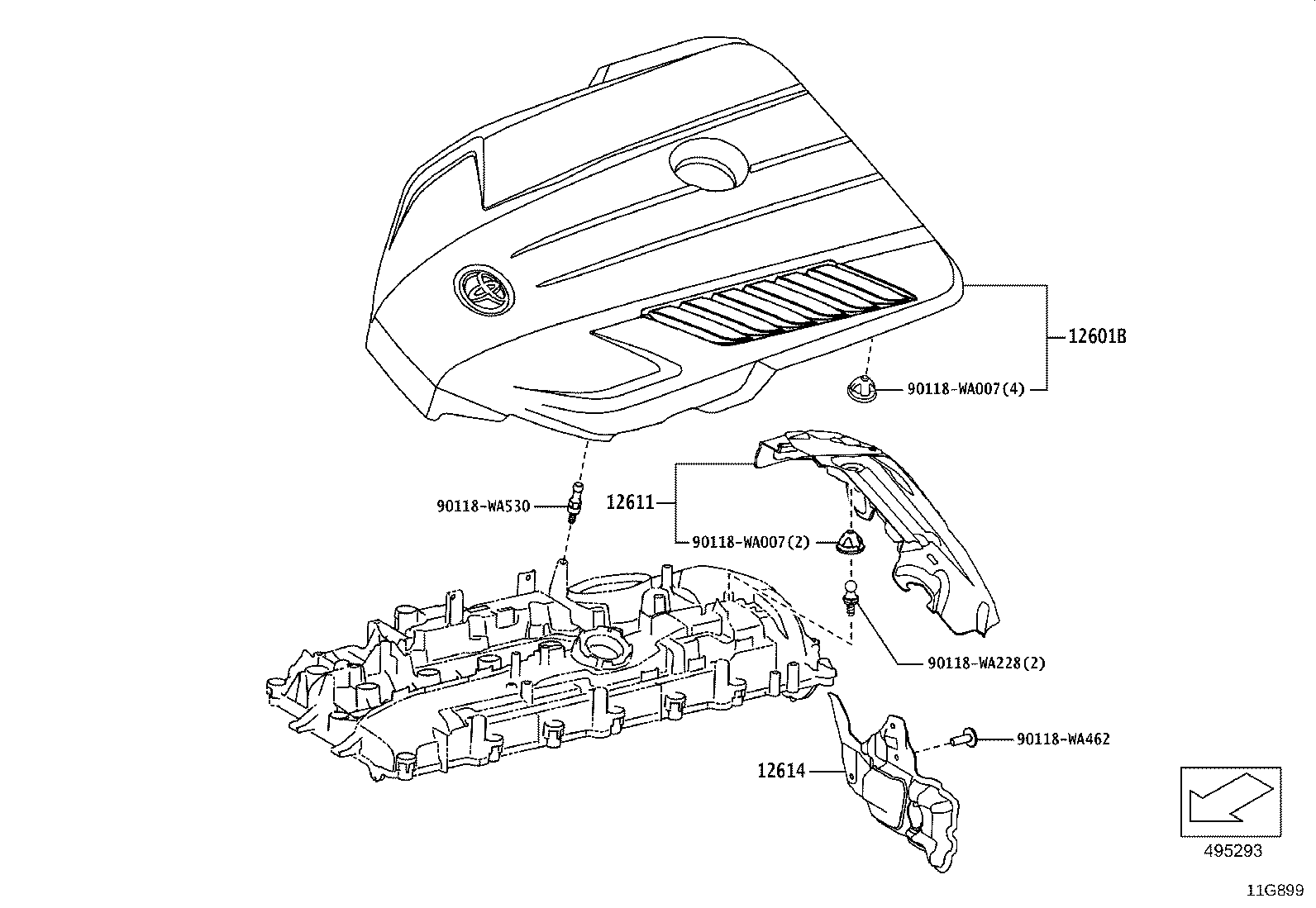 90118-WA813 BOLT(FOR CYLINDER HEAD COVER) product image
