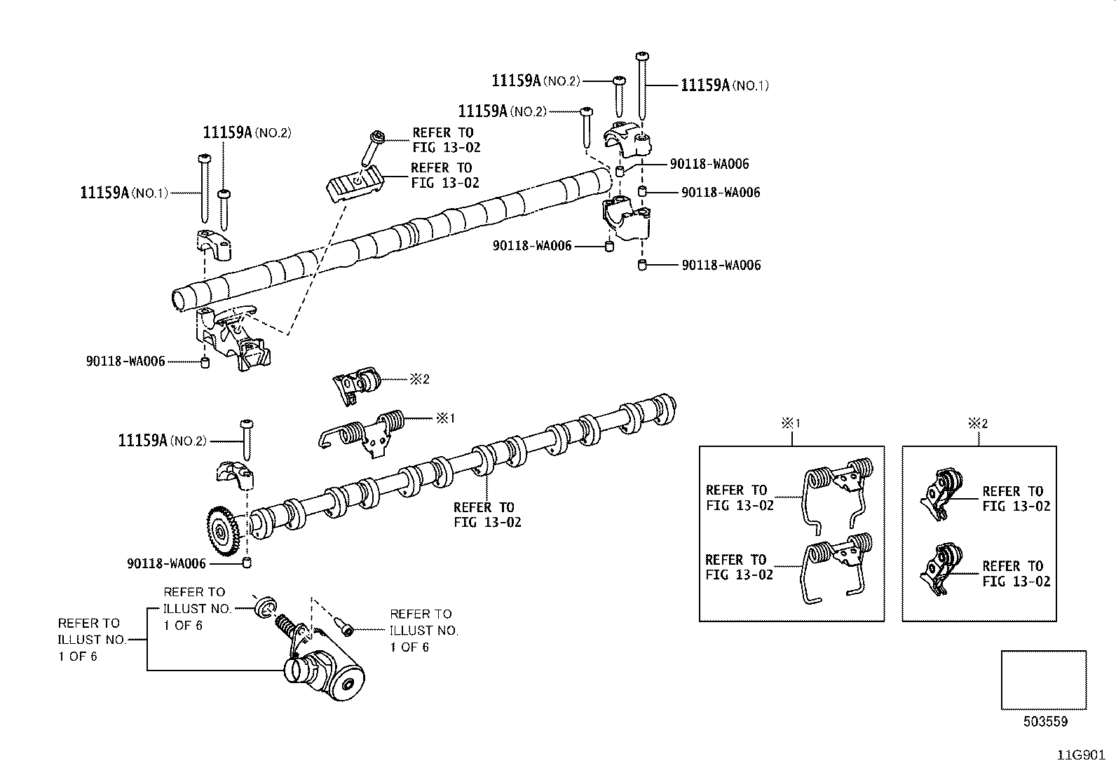 90118-WA813 BOLT(FOR CYLINDER HEAD COVER) product image