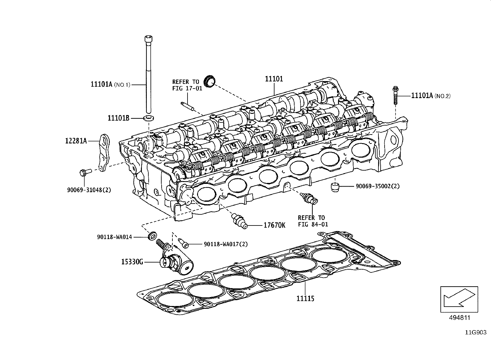 90118-WA813 BOLT(FOR CYLINDER HEAD COVER) product image