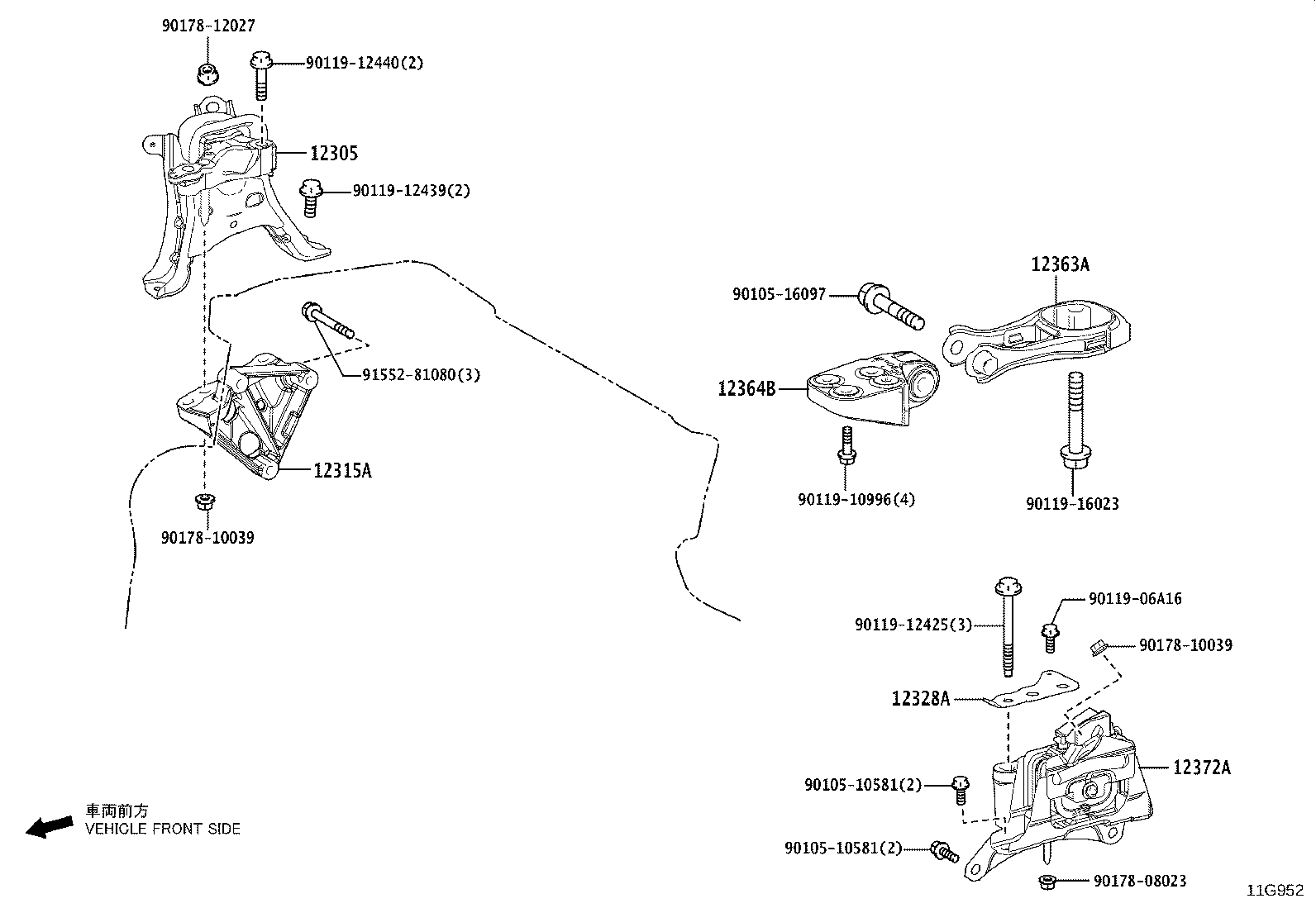 12363-15070 ROD, ENGINE MOVING CONTROL product image