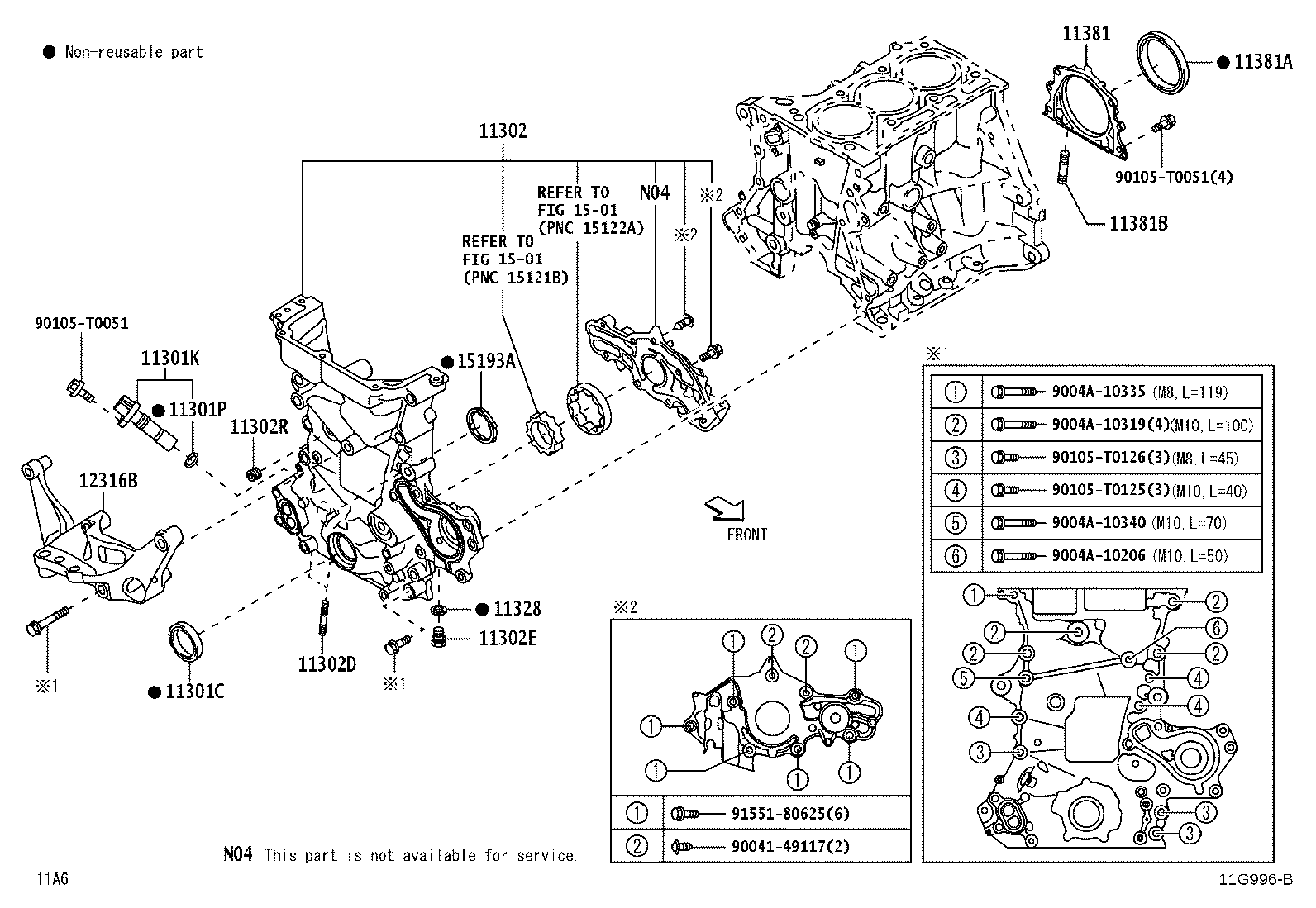 Toyota 90344-53006 PLUG, TIGHT, NO.1(FOR TIMING GEAR COVER)