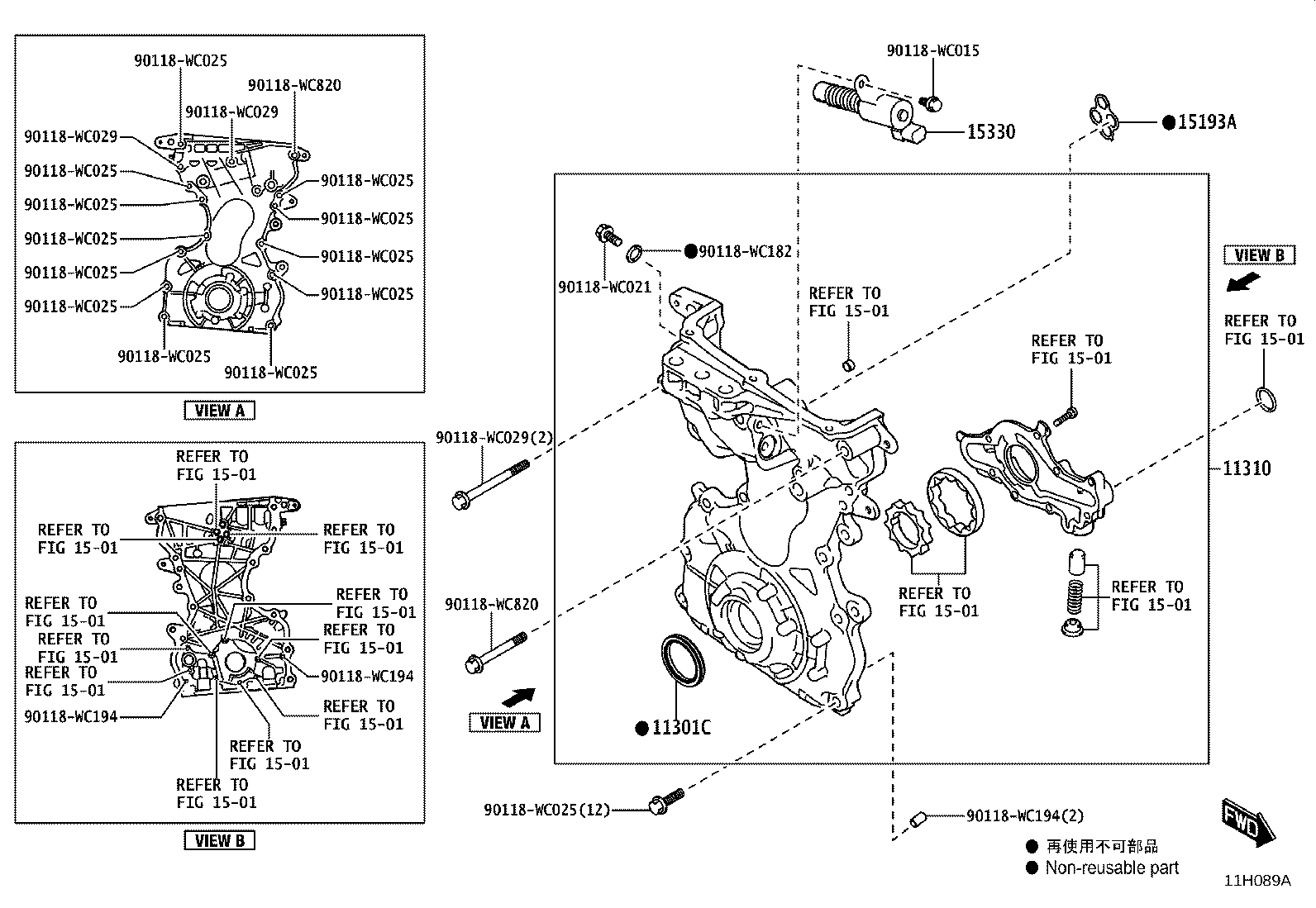 15330-WC004 VALVE ASSY, CAM TIMING OIL CONTROL product image