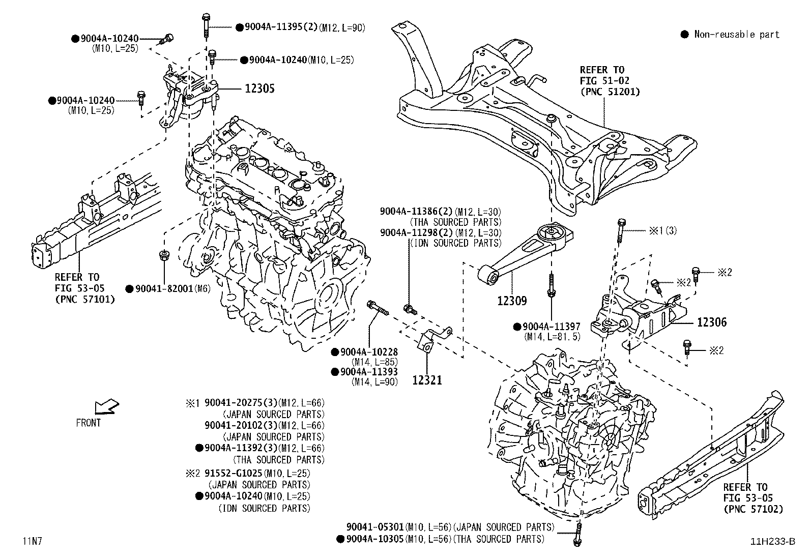 12306-BZ390 INSULATOR SUB-ASSY, ENGINE MOUNTING, LH product image