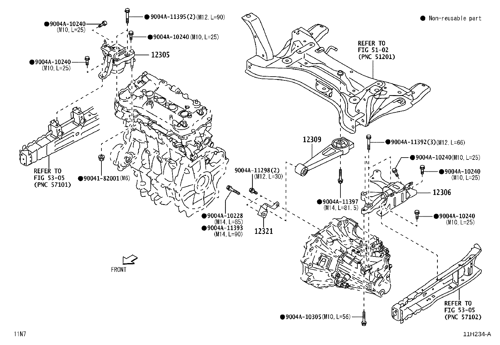 12306-BZ390 INSULATOR SUB-ASSY, ENGINE MOUNTING, LH product image