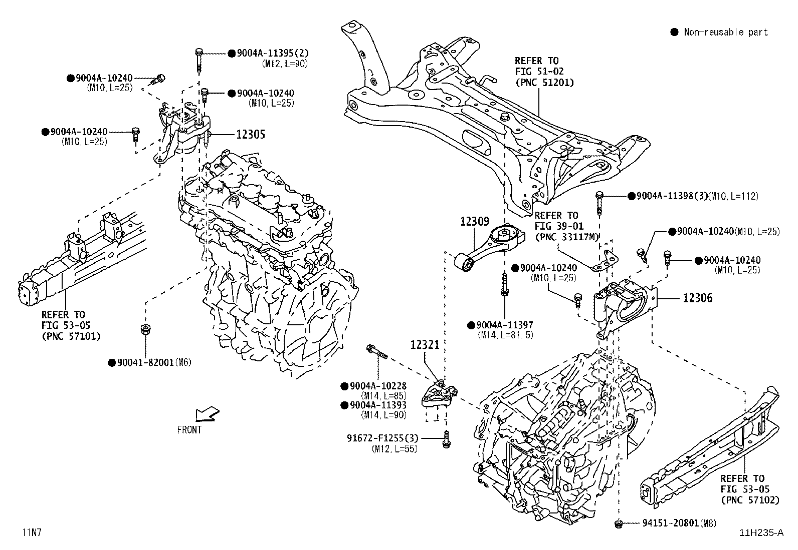 12306-BZ390 INSULATOR SUB-ASSY, ENGINE MOUNTING, LH product image