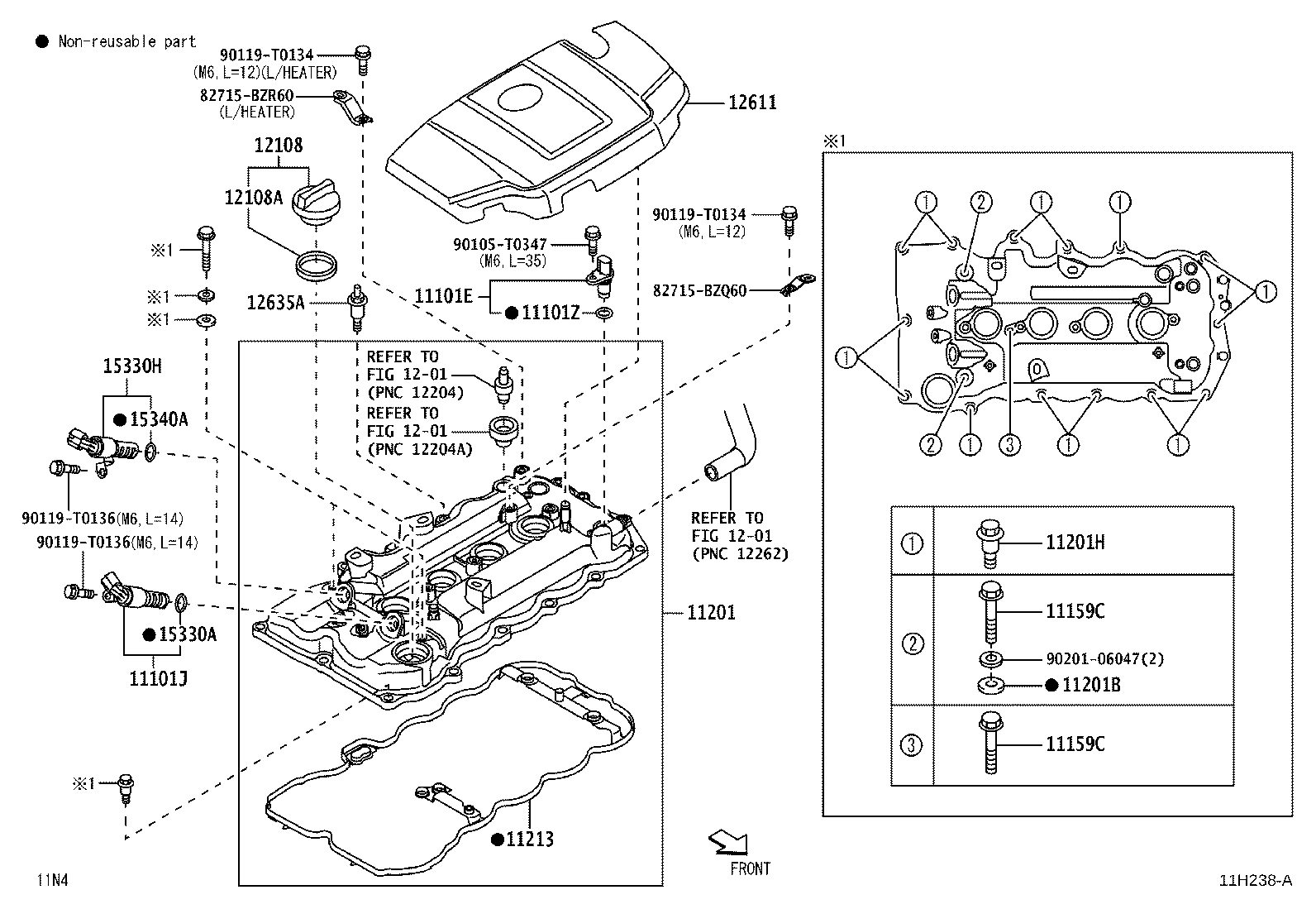11101-B9651 HEAD SUB-ASSY, CYLINDER product image