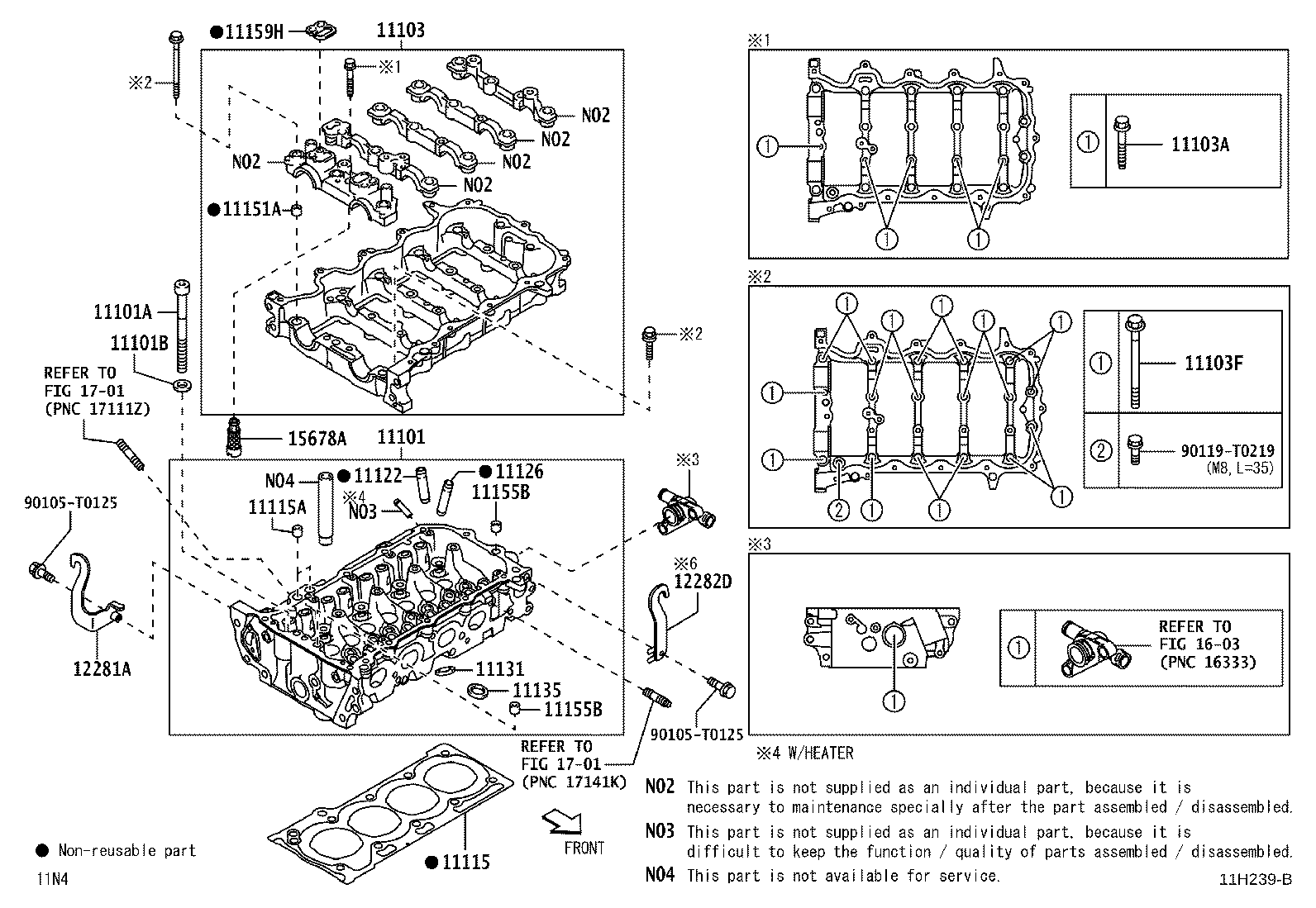 11101-B9651 HEAD SUB-ASSY, CYLINDER product image