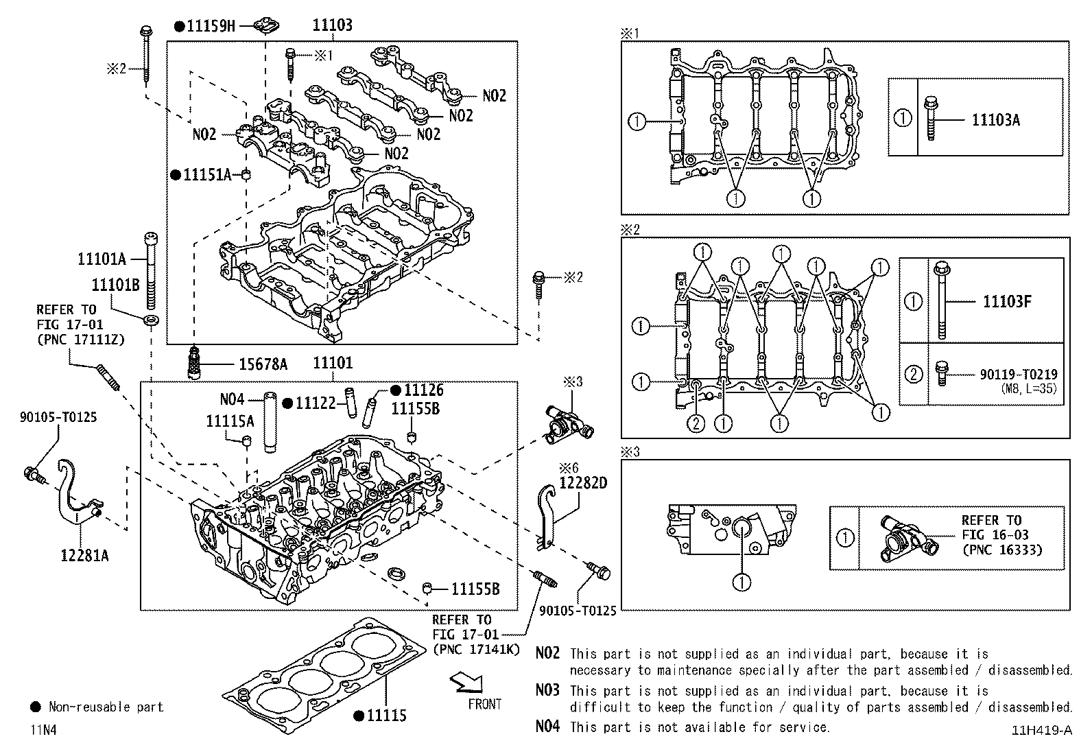 11101-B9651 HEAD SUB-ASSY, CYLINDER product image