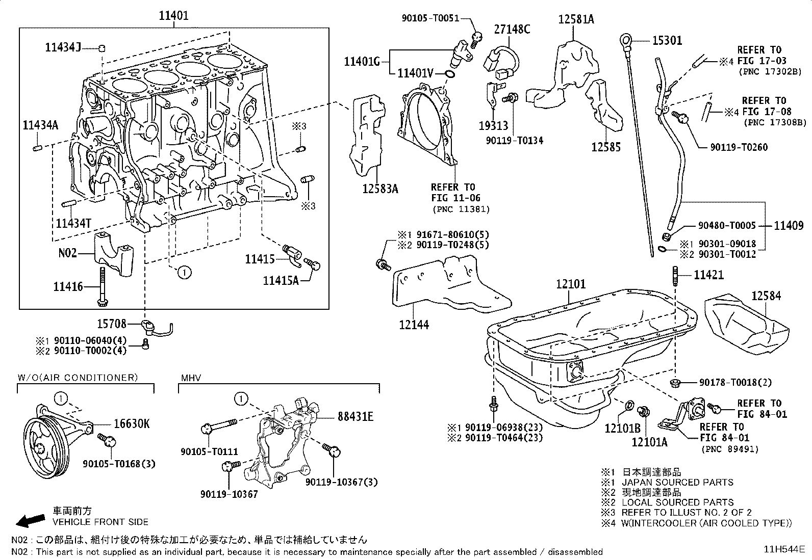 11409-0E030 GUIDE SUB-ASSY, OIL LEVEL GAGE product image