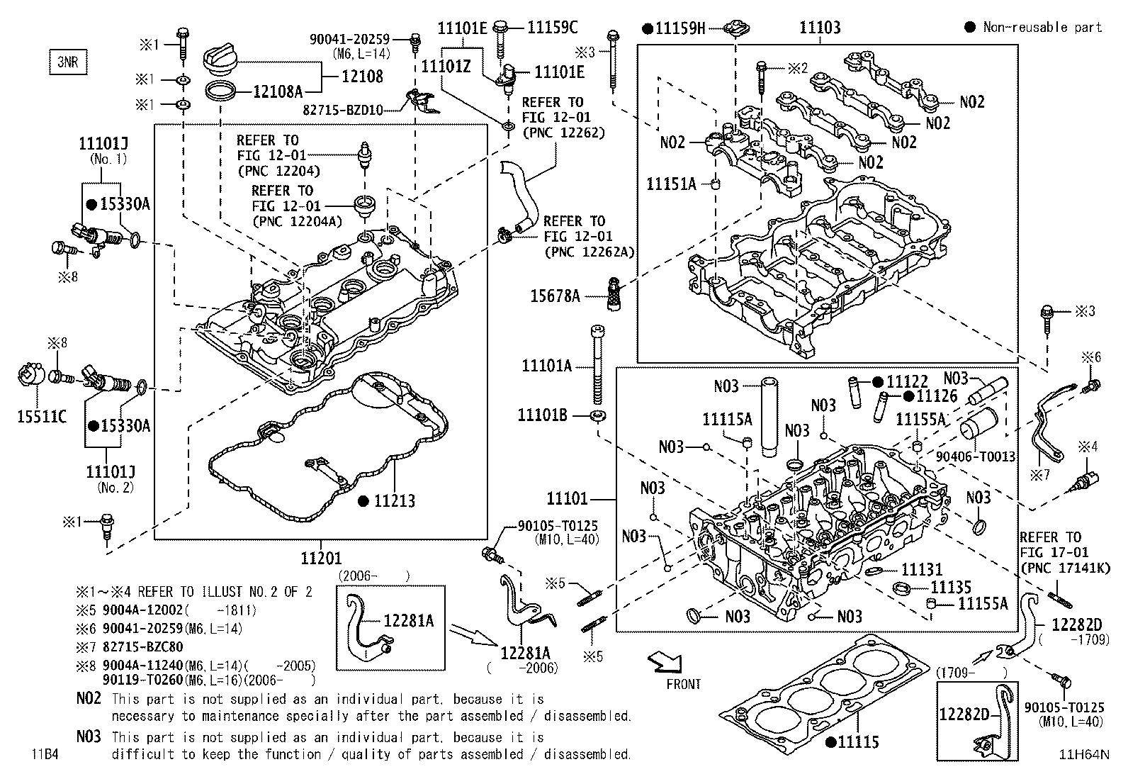 90041-19911 BOLT(FOR HEAD TO CAMSHAFT BEARING CAP) product image
