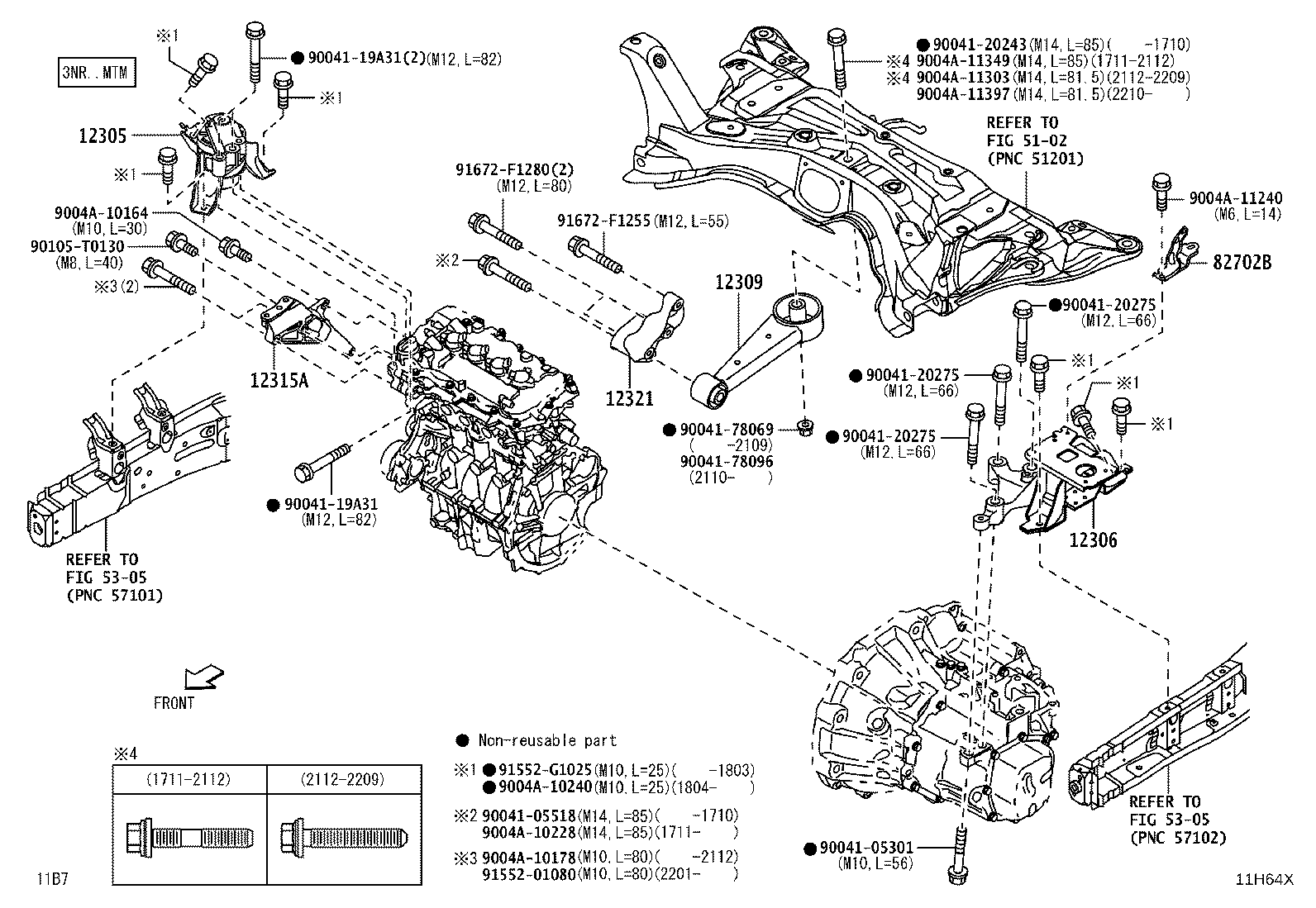 12315-BZ090 BRACKET, ENGINE MOUNTING, RH(FOR TRANSVERSE ENGINE) product image
