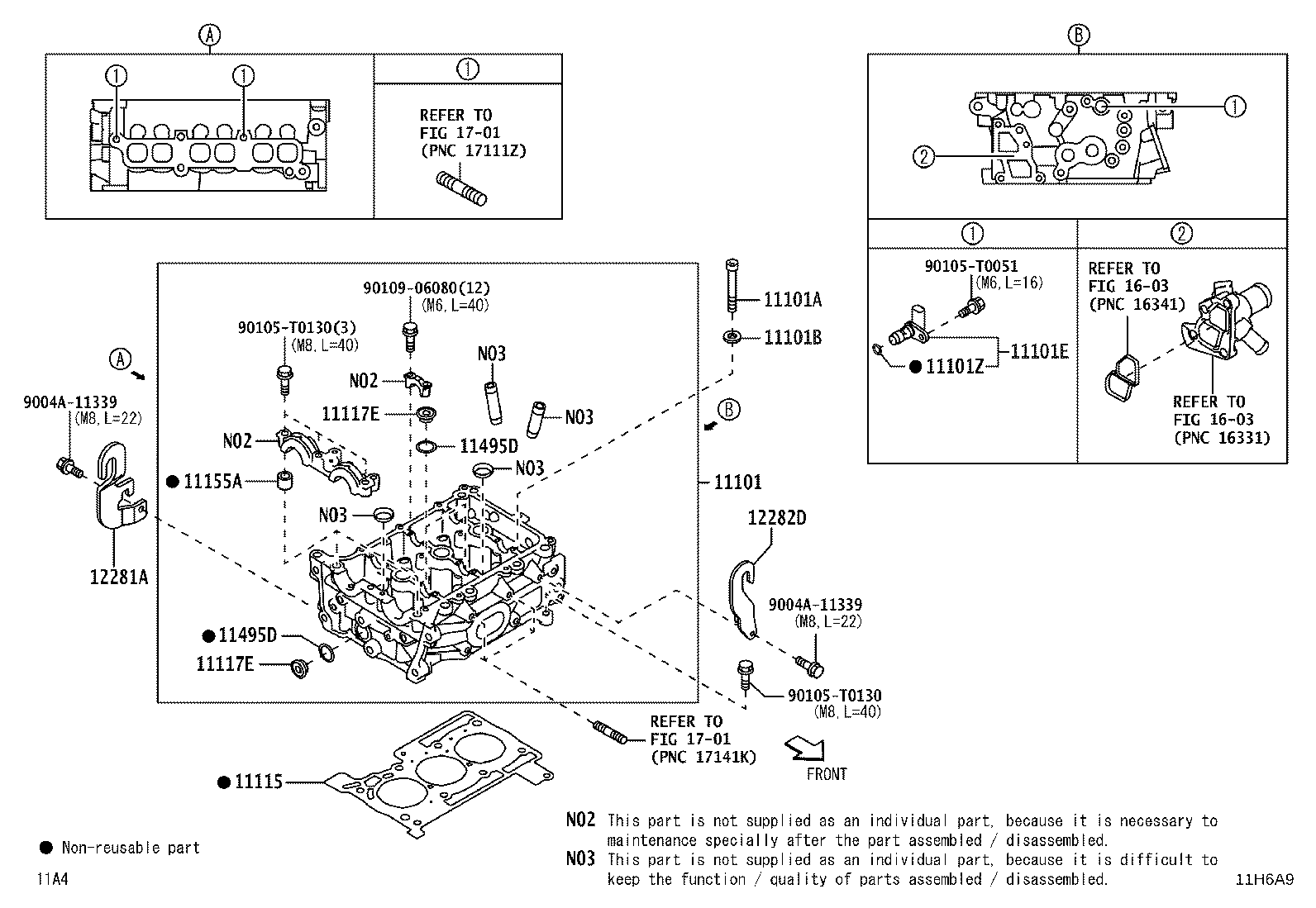 90044-30204 GASKET(FOR CYLINDER HEAD) product image