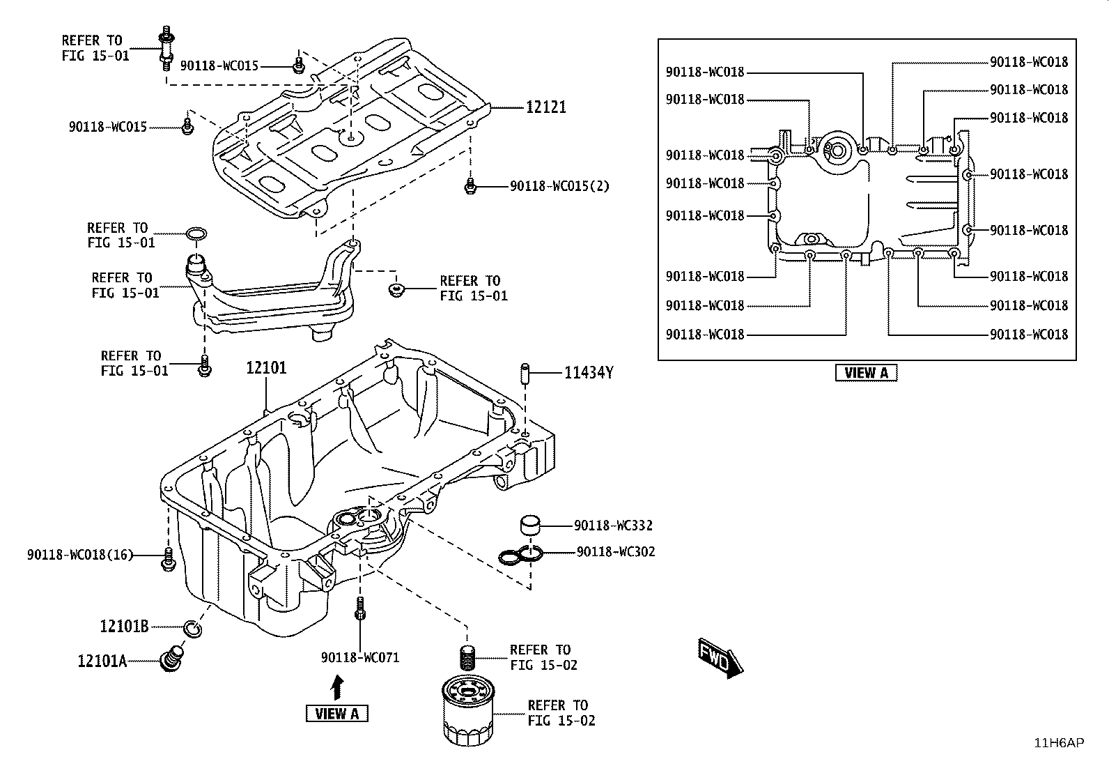 12101-WC006 PAN SUB-ASSY, OIL product image