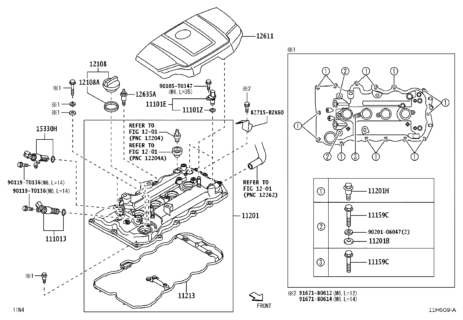 11201-BZ201 COVER SUB-ASSY, CYLINDER HEAD product image