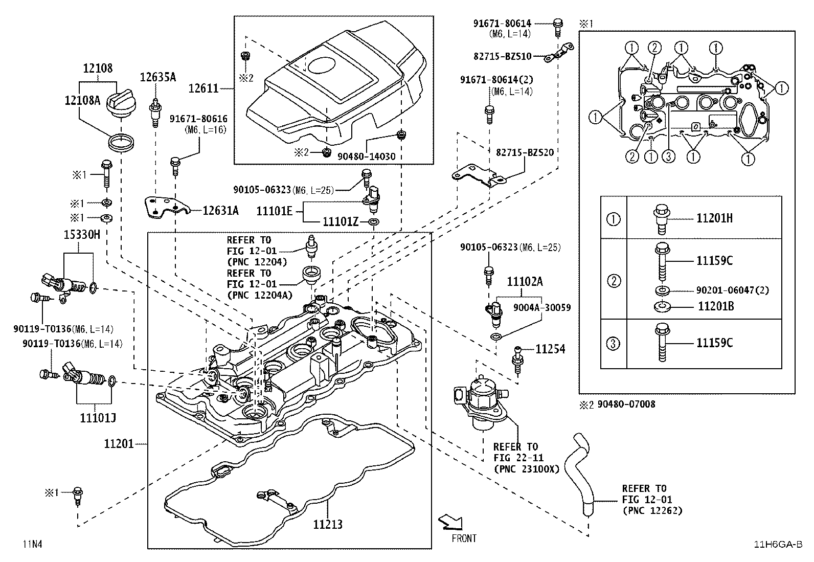 11201-BZ201 COVER SUB-ASSY, CYLINDER HEAD product image