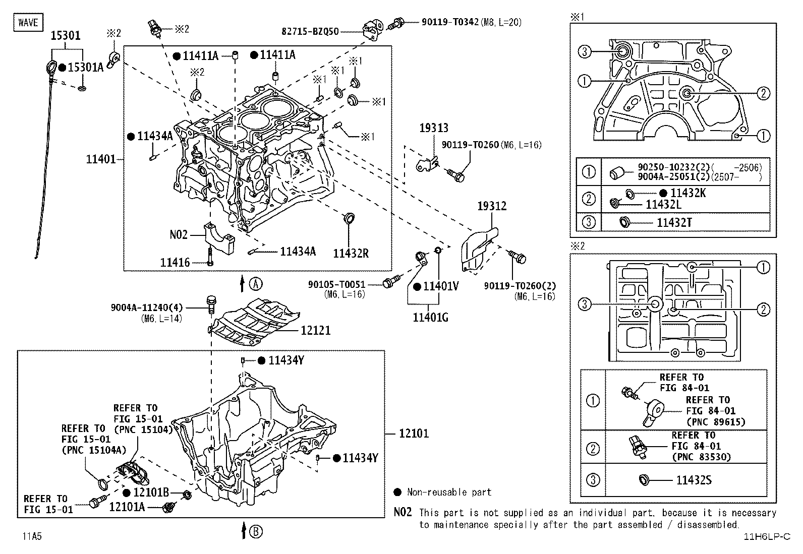 90044-30281 GASKET(FOR OIL PAN DRAIN PLUG) product image
