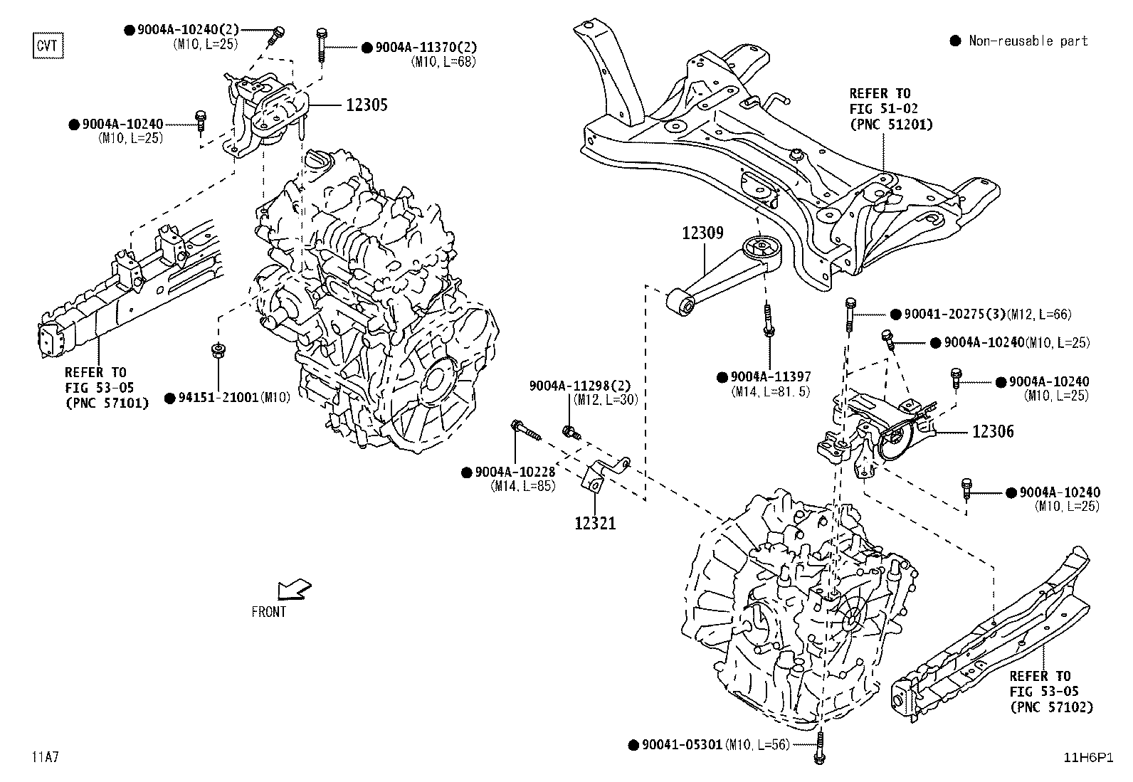 12309-BZ360 ROD SUB-ASSY, ENGINE MOVING CONTROL product image