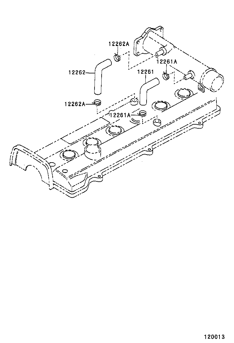 12261-46041 HOSE, VENTILATION product image