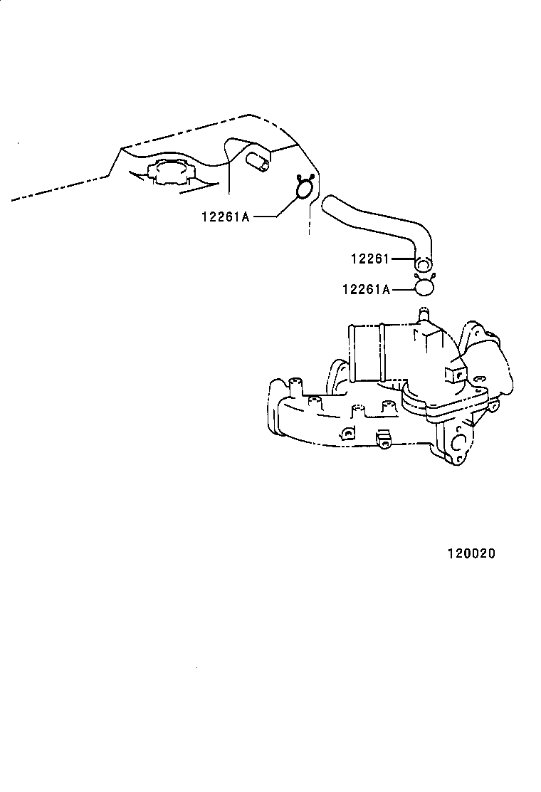 12262-75110 HOSE, VENTILATION, NO.2 product image