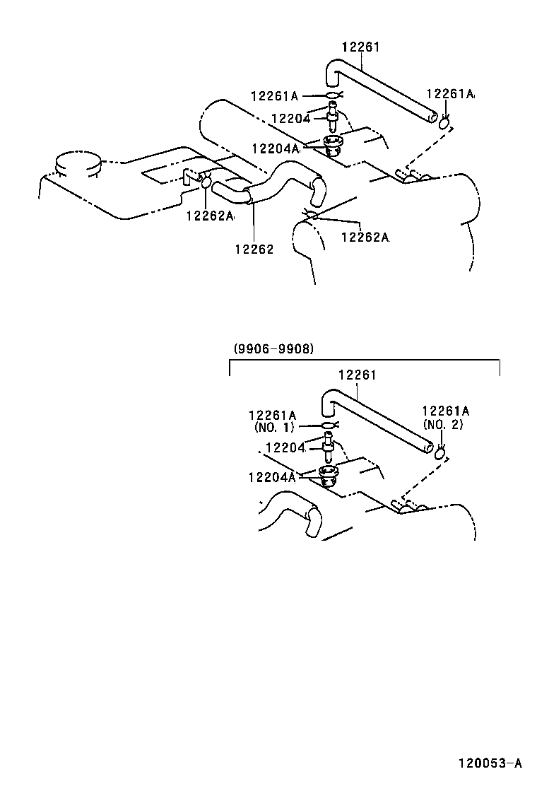 12262-75110 HOSE, VENTILATION, NO.2 product image