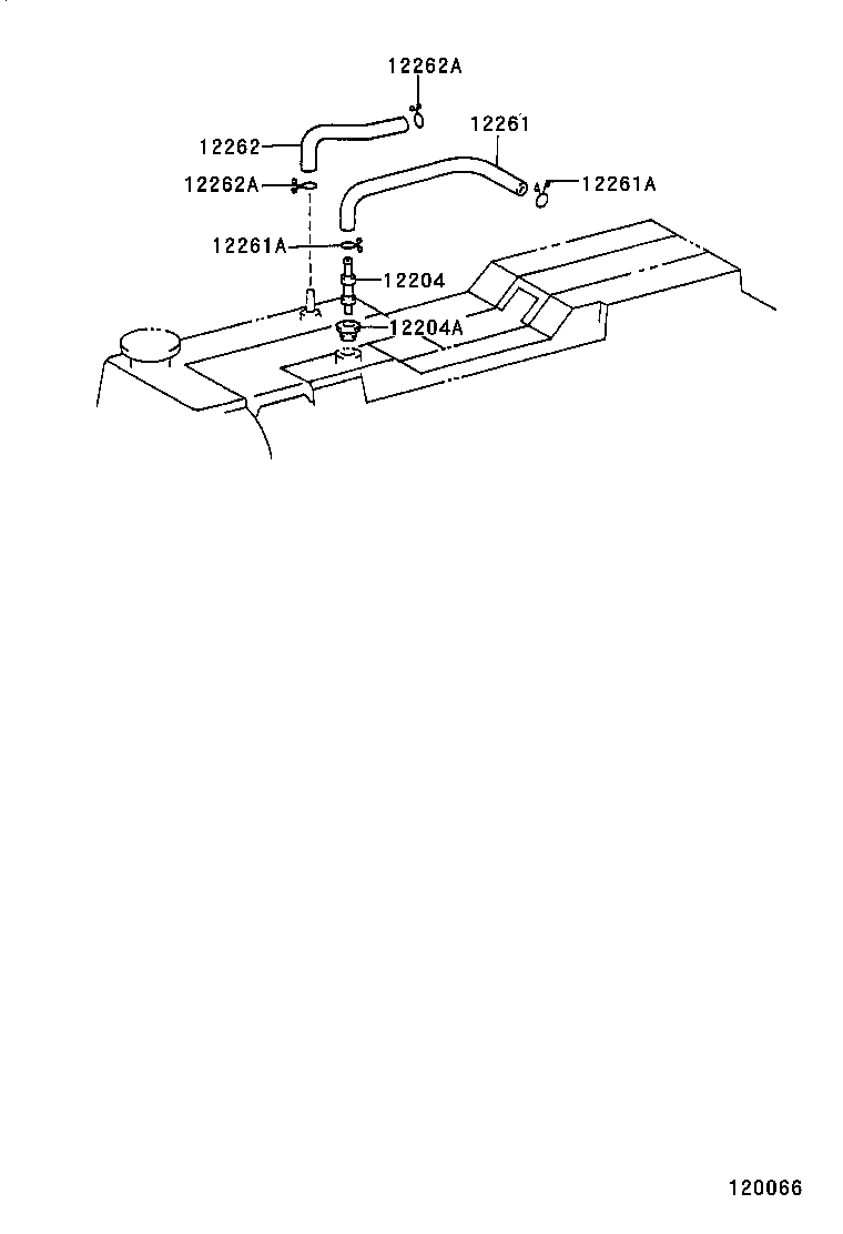 12262-17060 HOSE, VENTILATION, NO.2 product image