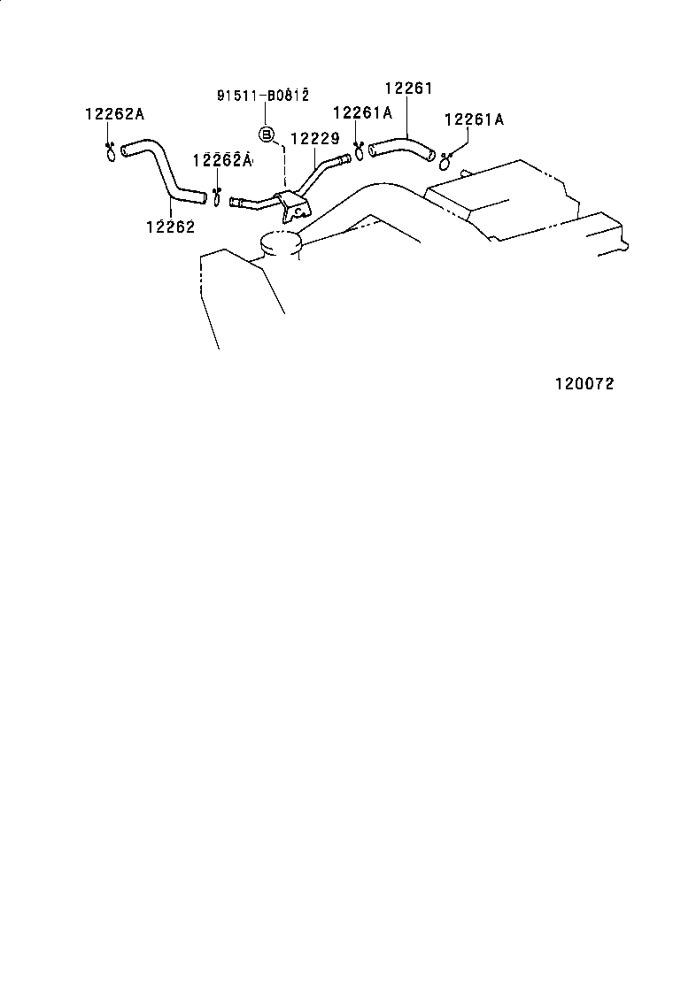 12262-17060 HOSE, VENTILATION, NO.2 product image