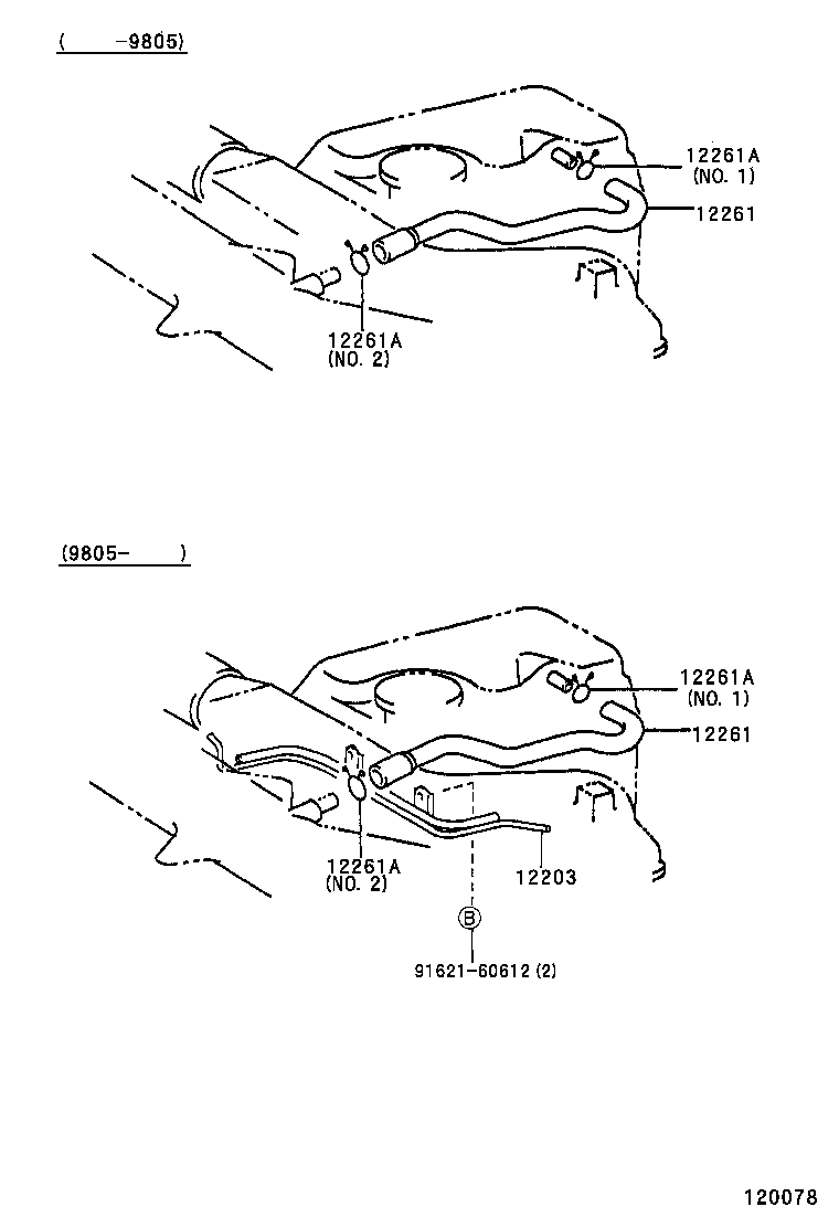 12262-75110 HOSE, VENTILATION, NO.2 product image