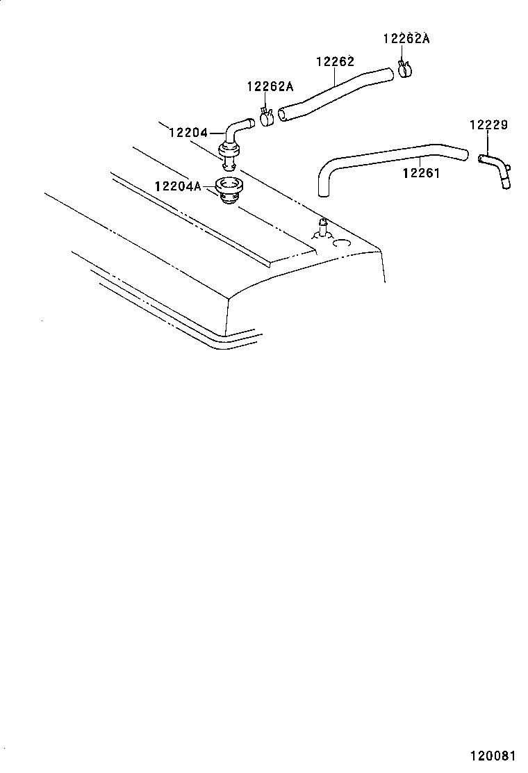 12229-11020 PIPE, VENTILATION product image