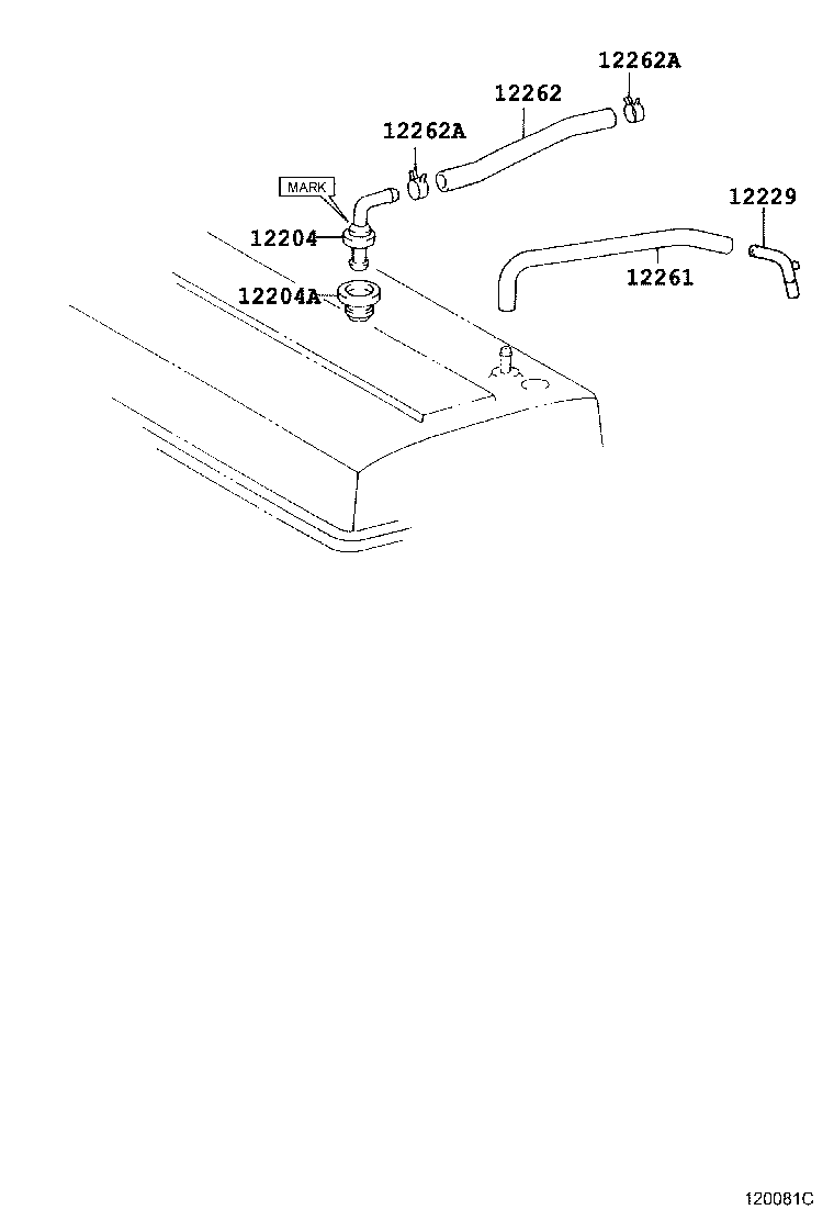 12251-64010 CLAMP, VENTILATION TUBE product image