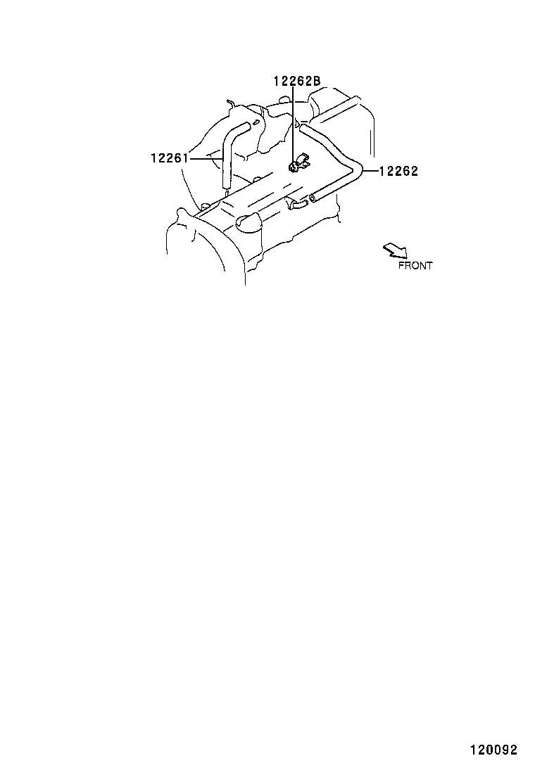12261-97206 HOSE, VENTILATION, NO.2 product image
