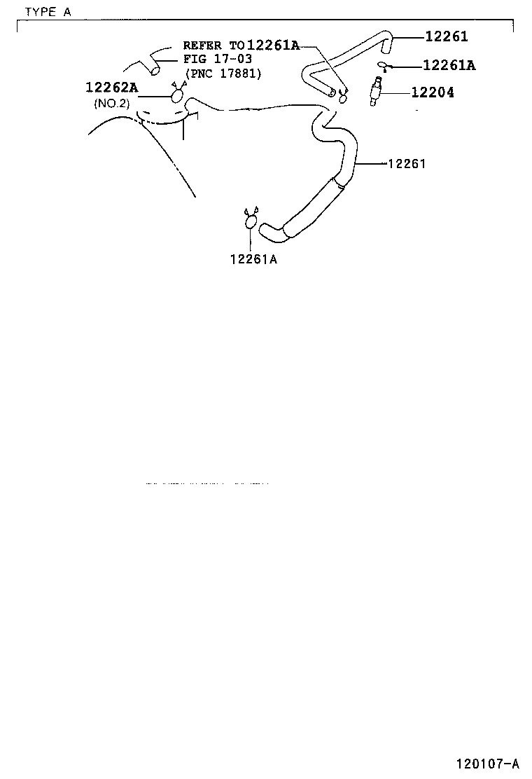 12262-13080 HOSE, VENTILATION, NO.2 product image