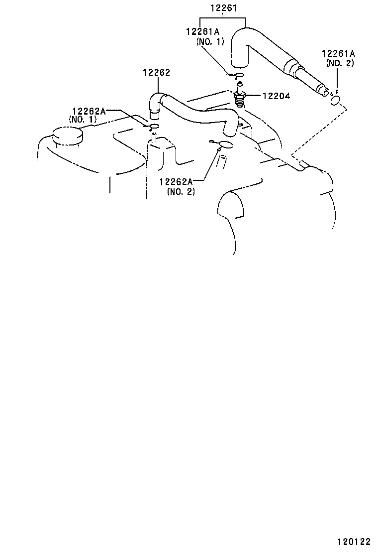 12229-67050 PIPE, VENTILATION product image