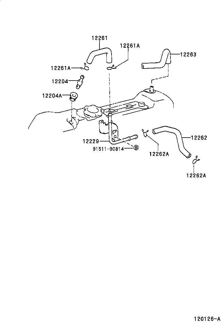 12261-13080 HOSE, VENTILATION product image