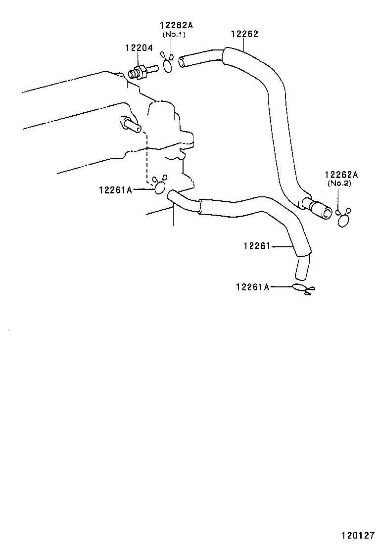 12229-02010 PIPE, VENTILATION product image