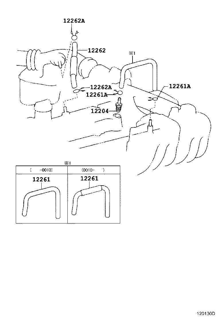 12261-46060 HOSE, VENTILATION product image