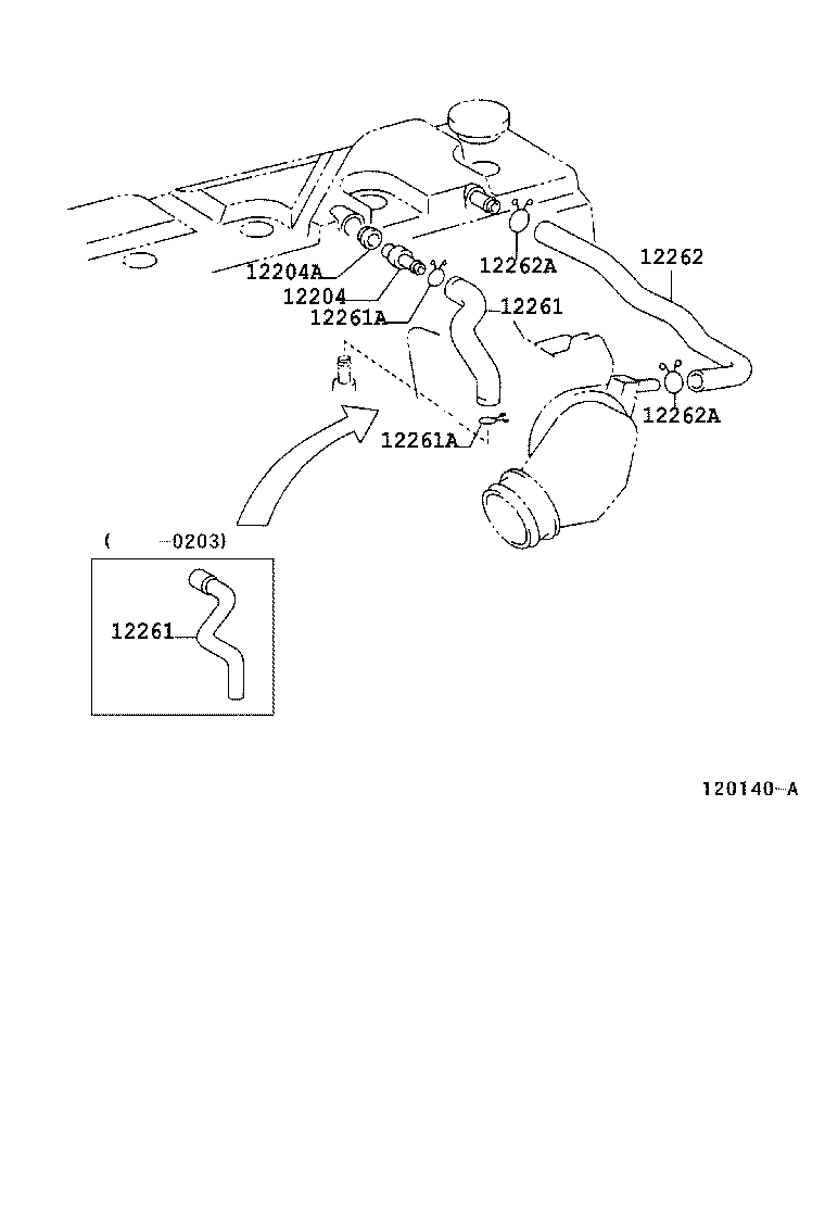 12205-78010 CASE SUB-ASSY, VENTILATION product image
