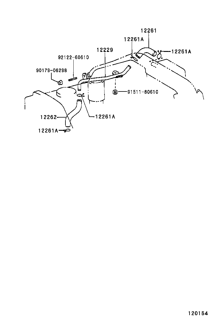 12261-30030 HOSE, VENTILATION product image