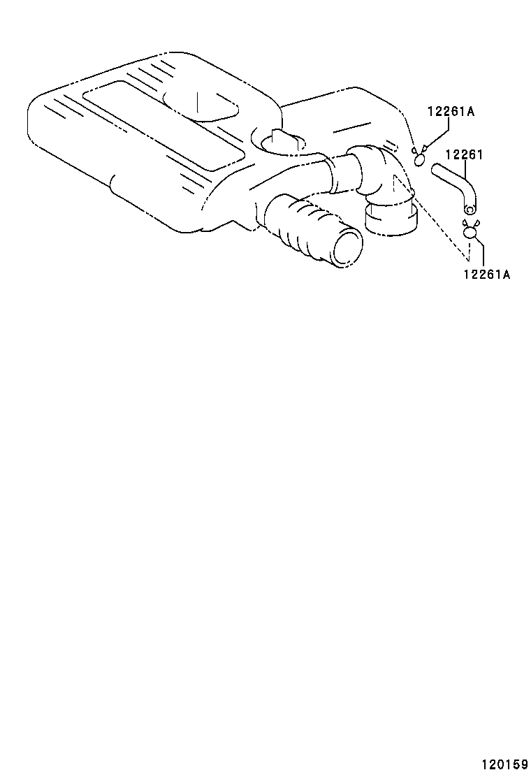 12261-30030 HOSE, VENTILATION product image