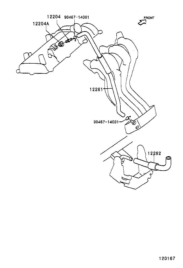 12262-97402 HOSE, VENTILATION, NO.2 product image