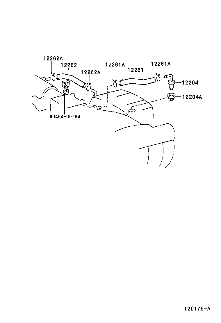 12262-46070 HOSE, VENTILATION, NO.2 product image