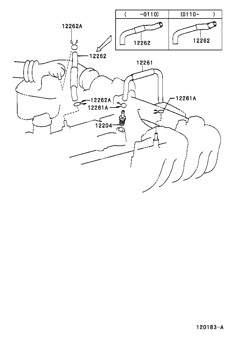 12262-46070 HOSE, VENTILATION, NO.2 product image