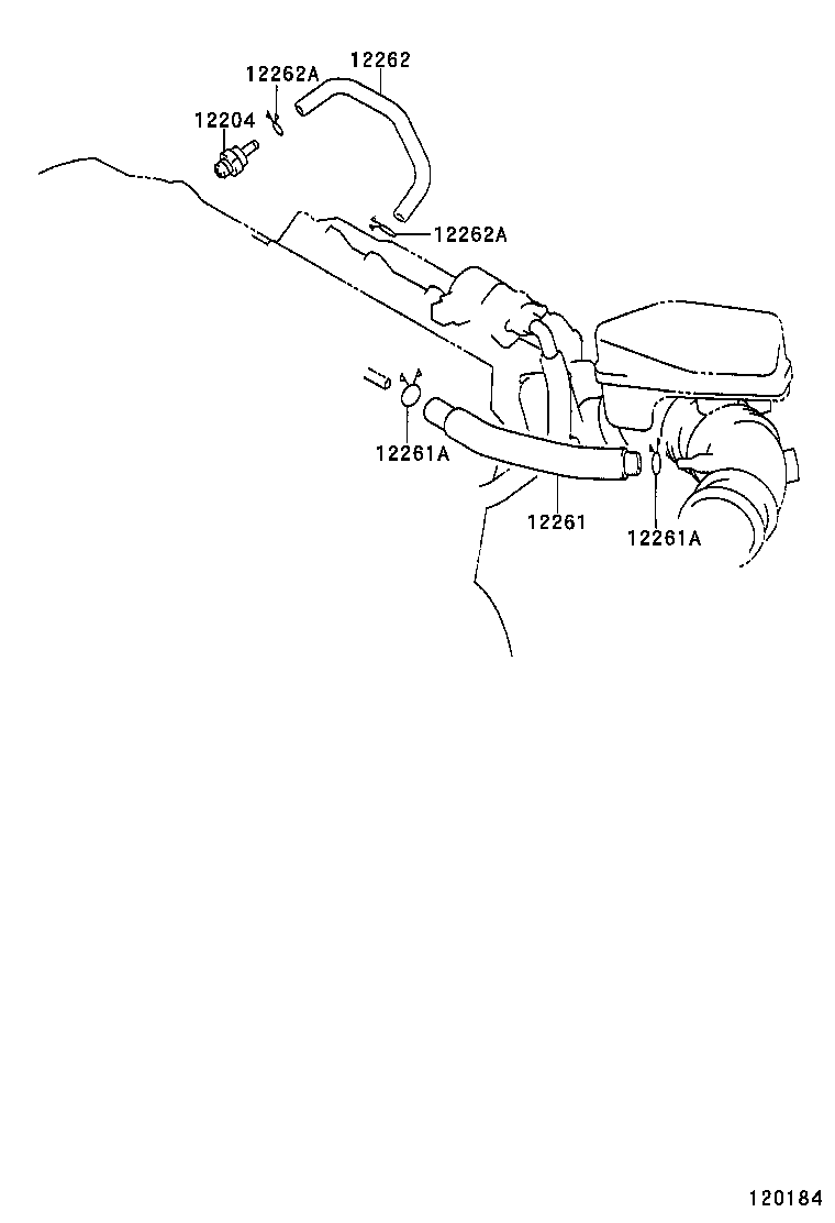 12261-28090 HOSE, VENTILATION product image