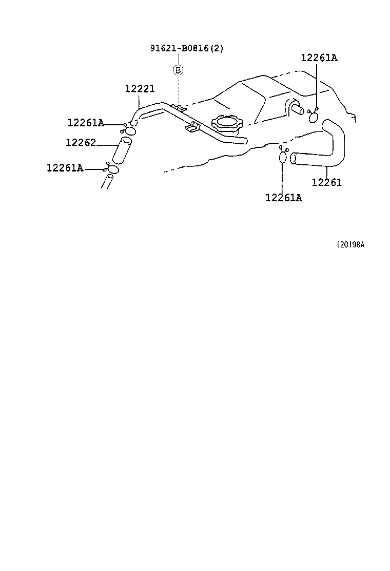 12260-E0020 HOSE, VENTILATION product image