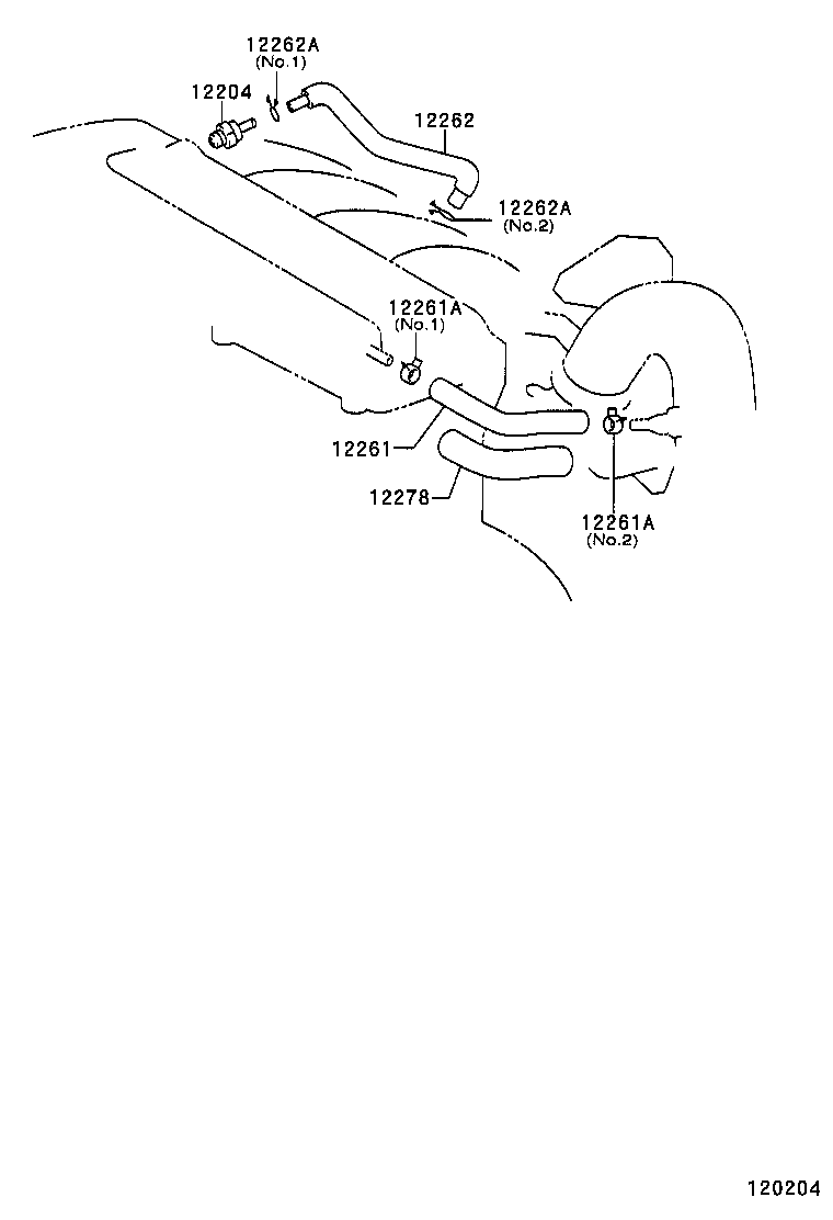 90080-46349 CLIP OR CLAMP(FOR VENTILATION HOSE) product image